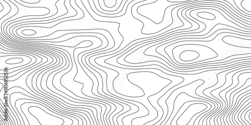 Topographic map and landscape terrain texture grid. Abstract white topography vector background, Vector geographic contour map.