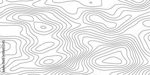 Topographic map and landscape terrain texture grid. Abstract white topography vector background, Vector geographic contour map.