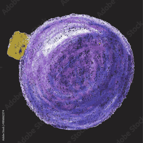 Christmas Baubles Clipart – Boules de Noël colorées dessinées au pastel, décorations festives faites main pour cartes, affiches et projets créatifs
