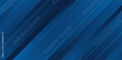 Abstract blue navy banner horizontal background. Colorful. Slanted line effect. Vector Eps10