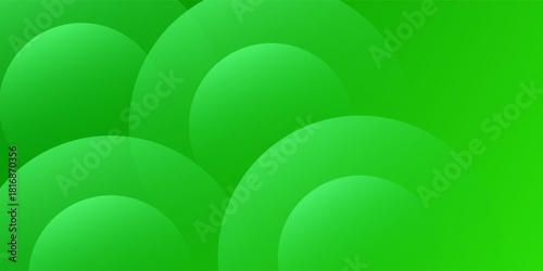 Geometric abstract shape on green gradient overlay background. Vector eps10