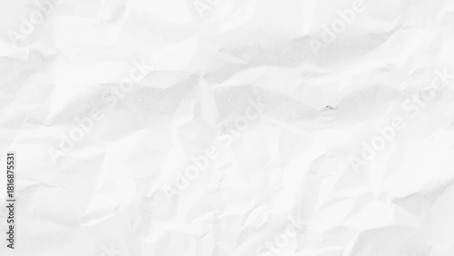 White crumpled paper texture background. Paper texture Crumpled White. Top view.