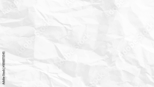 White crumpled paper texture background. Paper texture Crumpled White. Top view.
