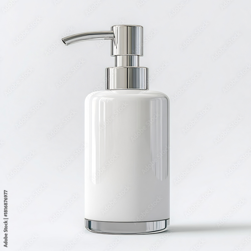 Obraz premium Soap dispenser isolated transparent background minimal household hygiene accessory stock product view