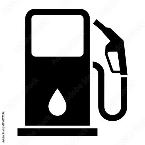 Fuel Pump icon symbol Silhouette vector style on white background