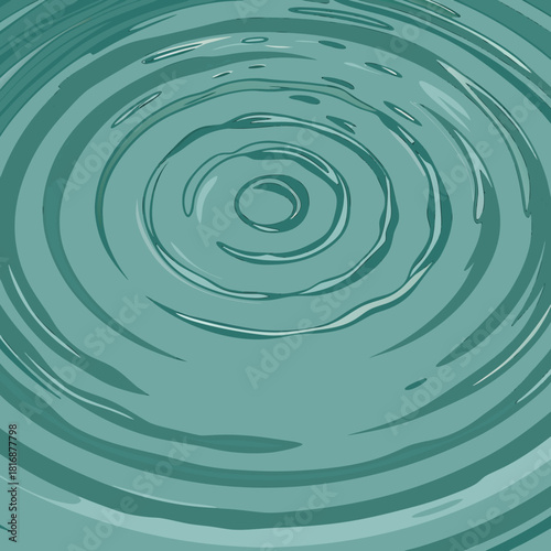 Abstract ripples on teal water surface
