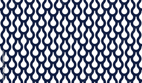 Runny water seamless pattern, vector waves lines geometric abstract background, river flows endless wallpaper.