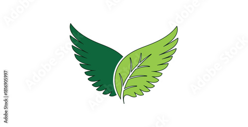 Green leaf icon vector illustration, an isolated symbol for eco, nature, plant, and organic design concepts