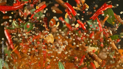 Freeze Motion Shot of Flyin...