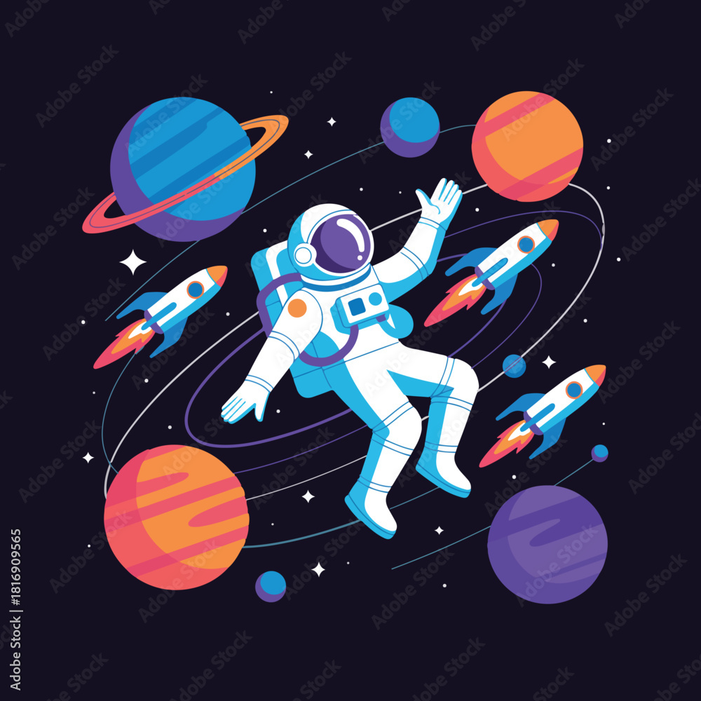 Naklejka premium International Day of Human Spaceflight