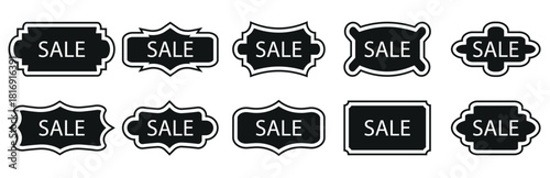 Set of vector red starburst, sunburst badges. Sale tags collection. Special offer, big sale, discount, best price, mega sale banner set. Sale quality tags and labels. Template banner shopping badges.