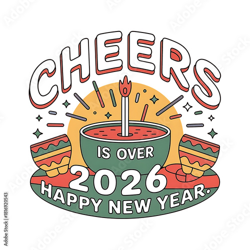 Canvas Print happy new year 2026