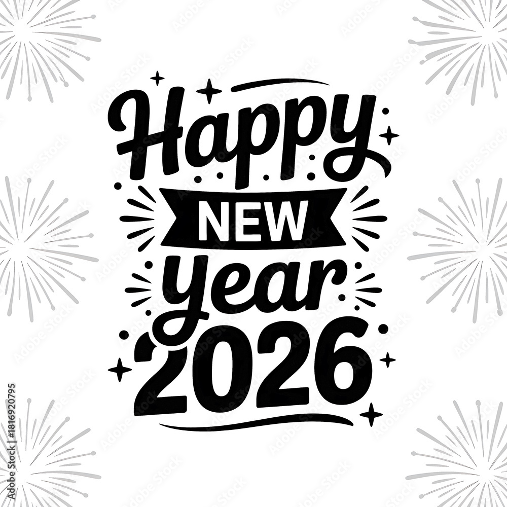 Fototapeta premium happy new year 2026