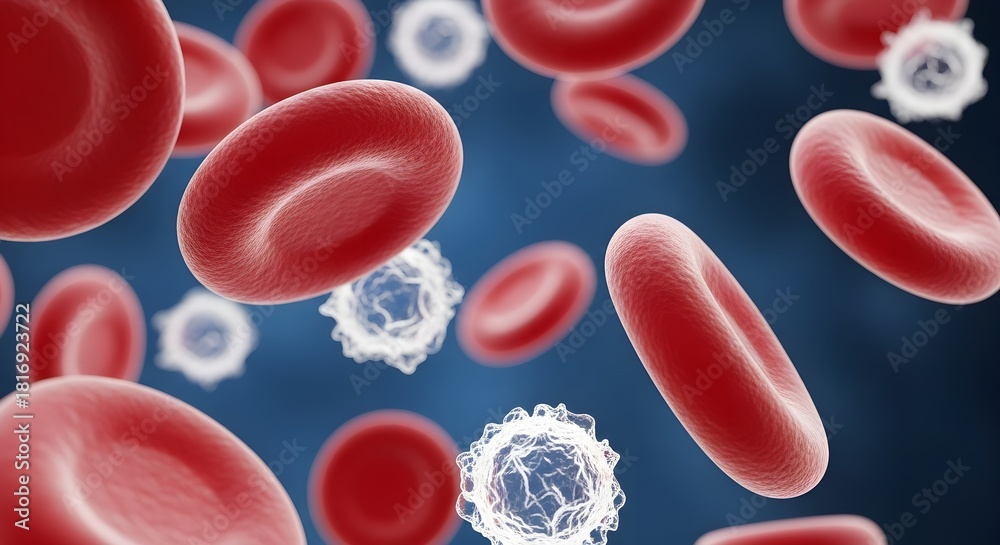 Fototapeta premium 3D Rendering of Fasting Blood Sugar and Diabetes Concept