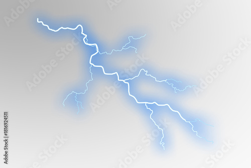Blue lightning strike effect
