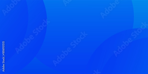 Blue abstract background with circles. Vector illustration