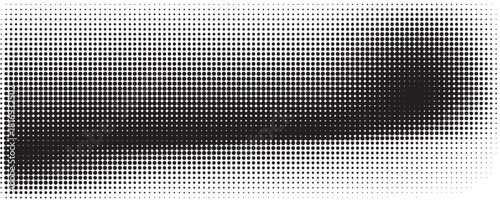 Grunge halftone gradient background. Faded grit noise texture. White and black sand wallpaper. Retro pixelated backdrop. Anime or manga style comic overlay. Vector graphic design textured template