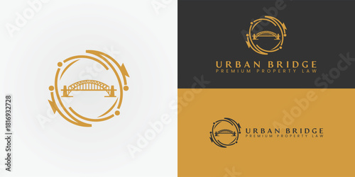 The Harbour Bridge's fluid, circular path symbolizes the reliable property conveyancing service that connects clients to their goals. Its modern design conveys trust, speed, and premium service.