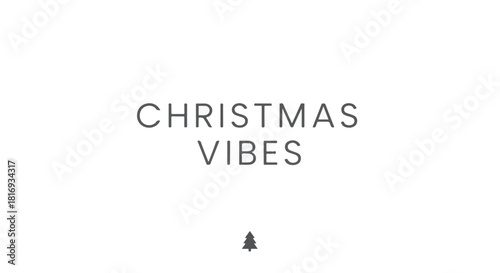 Elegant seasonal greeting with simple typography on a white background