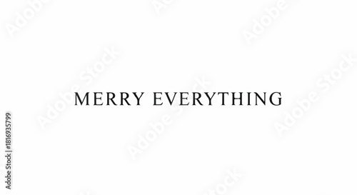 Elegant black and white typographic design for the holiday season