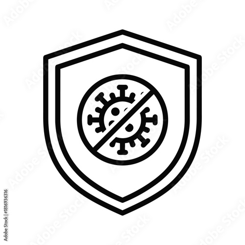 Acrobatic Handstand Pose Line Art Illustration