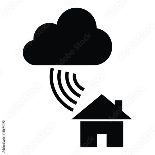 Smart Home Cloud Connection, Connected Home Automation System, Cloud Computing for Residential Building
