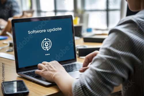 Software Update Progress: Installing Latest System Version and Features