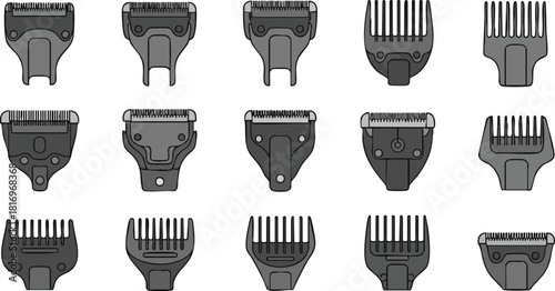 Selection of Different Hair Clipper Guards for Varying Hair Lengths