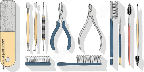 Manicure Tools Collection Professional Nail Care Implements