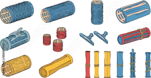 Vintage Hair Styling Tools A Collection of Curlers