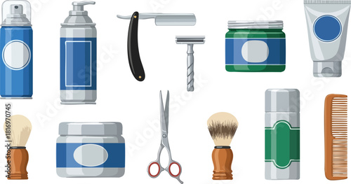 Shaving Tools and Grooming Essentials for Men's Personal Care