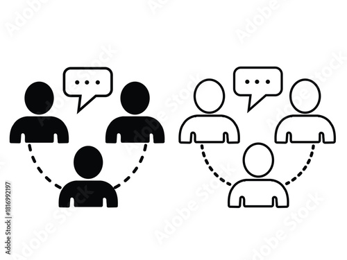 Communication Icon Art Design