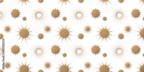 Seamless Abstract Starburst Pattern Background