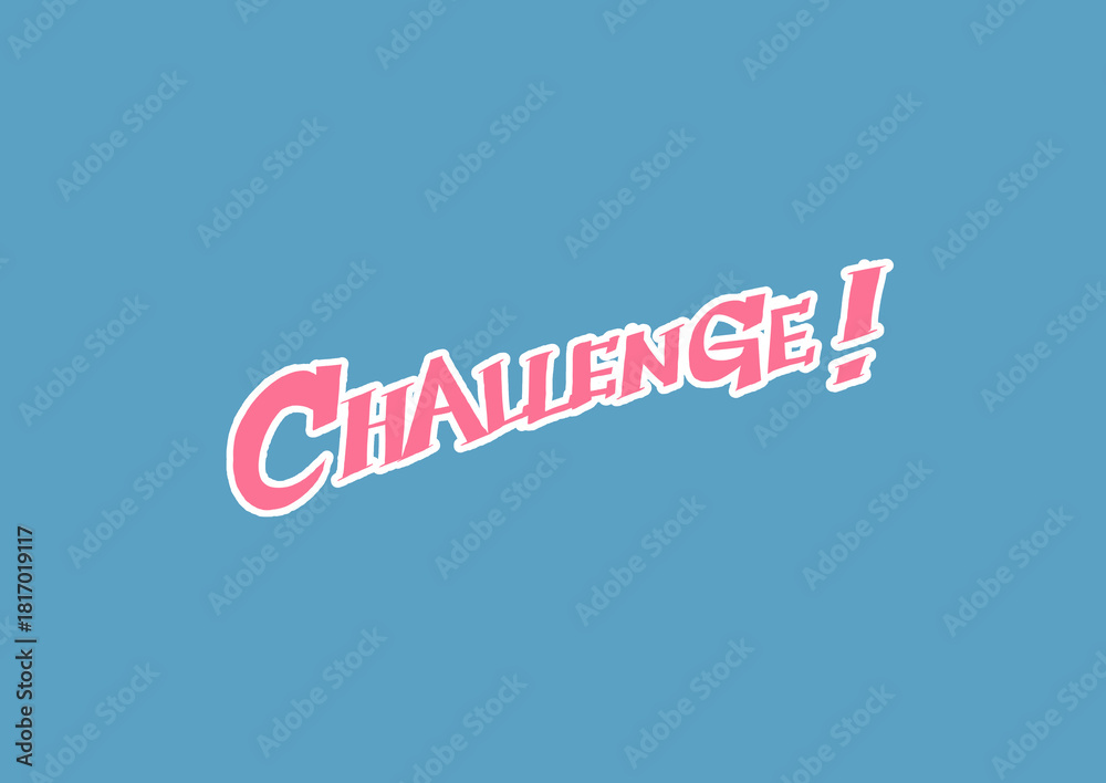 Fototapeta premium CHALLENGE! 手書き文字
