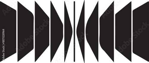 Black and white abstract background illustration featuring a fashion model silhouette vector sketch design