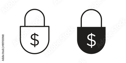 Fixed price icon for template. Icon vector graphic set