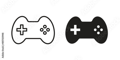 Gamepad icon for template. Icon vector graphic set
