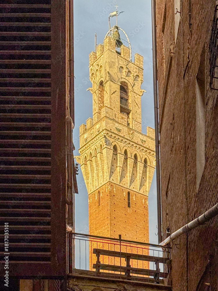 Obraz premium Torre del Mangia - Siena, Italy
