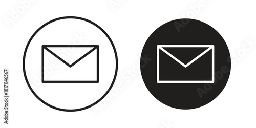 Envelope icon pictogram in trendy outline style. icon, sign or symbol.