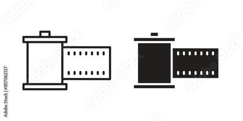 Film canister icon for your website design, logo, app, UI. EPS10
