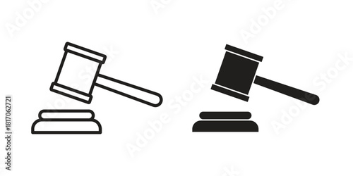 Gavel icon for your website design, logo, app, UI. EPS10