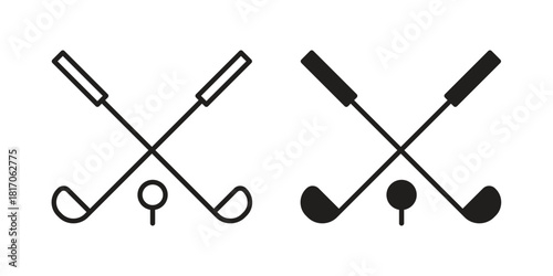 Golf club icon for your website design, logo, app, UI. EPS10