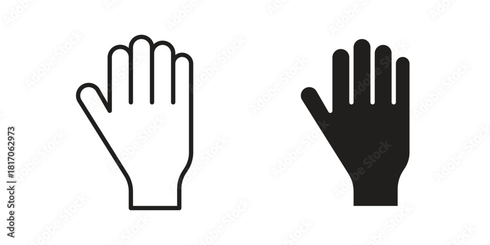 Fototapeta premium Hand icon for your website design, logo, app, UI. EPS10