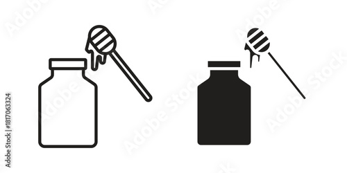 Honey pot icon for your website design, logo, app, UI. EPS10