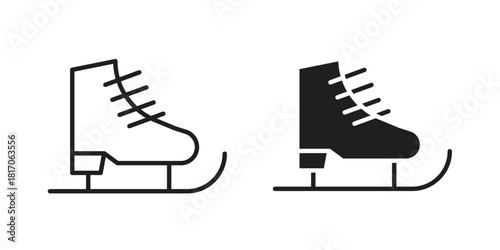 Ice skate icon for your website design, logo, app, UI. EPS10