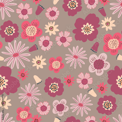 Easter Vector Patterns Spring Baskets Eggs Floral Wreath Flowers Seamless Designs