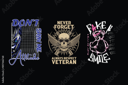 streetwear t shirt design bundle