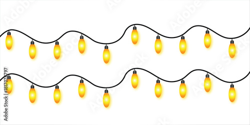 isolated bunting background christmas vector wedding gold ribbon illustration party light fire white happy garden line colours graphic neon border holiday carnival night festival yellow lamp decoratio