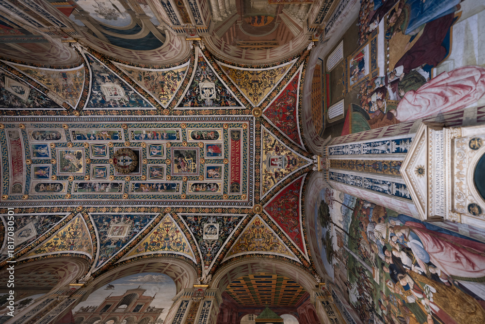 Obraz premium Piccolomini Library - Siena, Italy