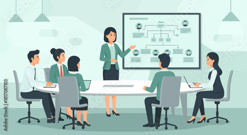 Corporate Meeting Presentation Of Company Structure And Business Strategy